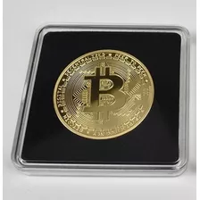 Moneda Bitcoin Física Dorada Colección Conmemorativa Premium