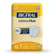 Fralda Bigfral Derma Plus Tam.g Kit C/8 Pacotes C/7 Und.cada