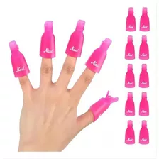 Pack 10 Pinzas Para Quita Esmalte Permanente O Uñas Gel