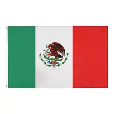 Bandera De México De Poliéster Medida De 90 X 150 Cm