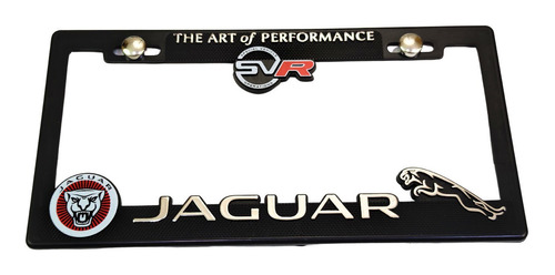 Porta Placas Jaguar Cubre Pijas Kit Automovil Foto 4