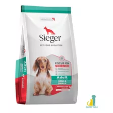 Alimento Sieger Super Premium Para Perro Adulto De Raza Pequeña Sabor Mix En Bolsa De 3 kg