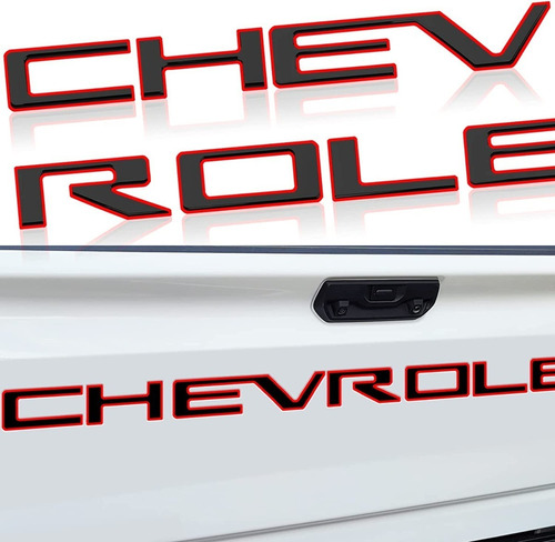 Insertos Portaln Para Chevrolet Silverado 3d Adhesivo 19-21 Foto 6