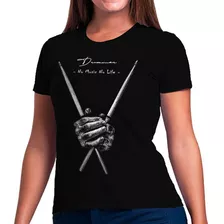 Camiseta De Baterista Drummer Baquetas Musica Bateria