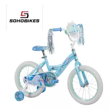 Bicicleta Infantil Huffy Frozen Disney Rodada 16 Color Celeste Tamaño Del Cuadro 16