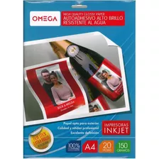 Papel Autoadhesivo Fotografico Omega Glossy Serviciopapelero