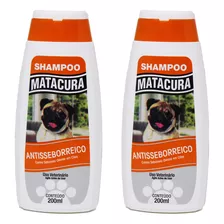 Kit 2 Shampoos Antisseborreico P/cachorros E Gatos Matacura