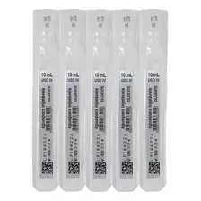 Água Para Injeção Estéril Ampola Flaconete 10 Ml - Kit C/50