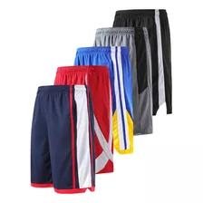 Liberty Imports Paquete De 5 Pantalones Cortos De Baloncest.