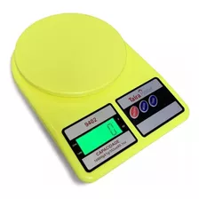 Balança Digital Color Precisão Cozinha 10kg C/ Led E Pilhas Cor Amarelo Limão