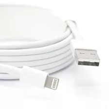 Cabo Carregador E Dados P/ iPhone 8 X Xr Xs 11 12 13 14 15 Cor Branco