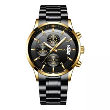 Reloj Para Hombre Crrju/dorado