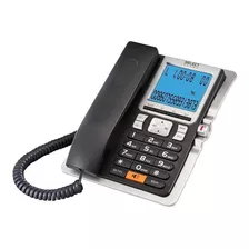 Teléfono Fijo Select Sound 8028 Negro Y Plateado Color Negro/plateado