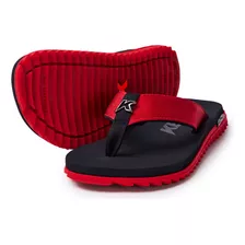 Chinelo Sandália Kenner Kivah Dlk-04 Masculino Vermelho