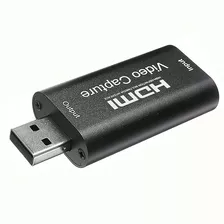 Capturadora Video Hdmi Usb Soporta 1080p Y 4k Obs Vlc Amcap