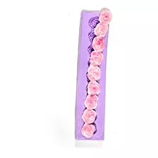 F71 Molde De Silicone Cordão Mini Rosas Confeitaria Biscuit