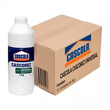 Cola Branca Universal 01 Kg - Cascorez Kit Com 12 Und
