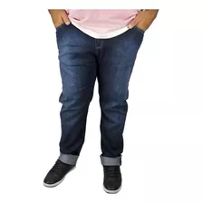 Calça Jeans Lycra Masculina Plus Size Tamanho Grande Top