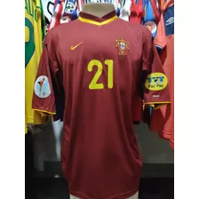 Camisa Portugal Euro 2000 Nuno Gomes 21 Oficial