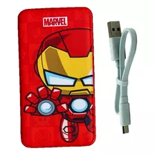 Power Bank 10,400mah Marvel Iron Man/ 2 Usb / Carga Rápida