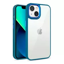 Funda Para iPhone 11 12 13 14 Plus Pro Max Cromada + Vidrio