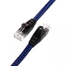 Tera Grand - Cable De Red Trenzado Ultraplano Ethernet Cat6 