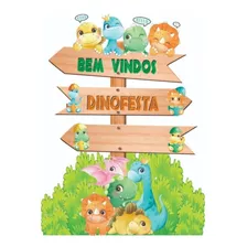 1 Display Placa Indicativa Baby Dino 70cm Personalizadatotem