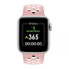 Relógio Inteligente W5 Bluetooth Pedômetro Cronômetro Cor Da Pulseira Rosa/branco