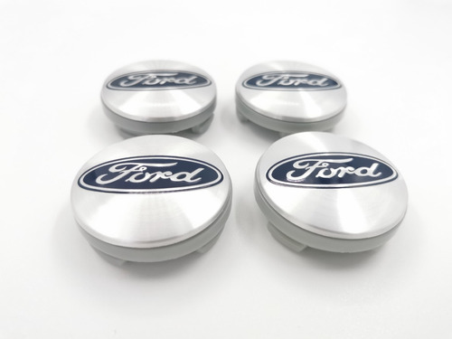 4 Tapas Para Rin Ford Fiesta Focus Escape Figo 54mm Silver Foto 4