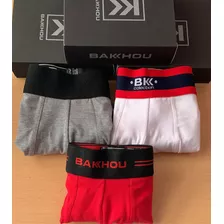 Promo Pack X 3 Boxer Bakhou Algodon Y Lycra Talle M Oferta Dia Del Padre Venta Por Mayor Al Publico Lenceria En Once 