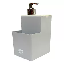 Dispenser Para Jabon Liquido Quo 13x8 Cm Plastico Color Gris