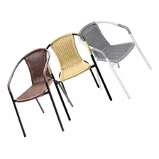 Silla Rattan Sintetico. Patio Jardin Balcon.