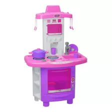 Mini Cozinha Infantil Menina Completa Fogão Forno Sai Água
