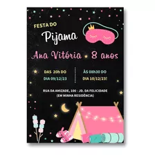 Convite Digital Festa Do Pijama Arte Online Virtual Whatsapp