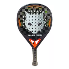 Paleta De Padel Felina F1 Pro Negra Gris Naranja 38mm