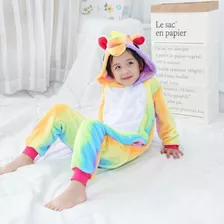 Kigurumi Pijama Niño Plush Disfraz Unicornio Multicolor 