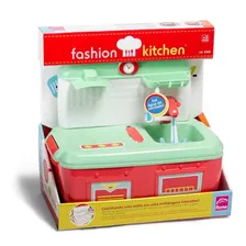 Maleta Cozinha Fashion Kitchen Verde E Vermelho 5500 - Roma