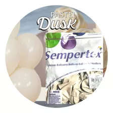 50 Globos Pastel Dusk Crema # 12 Sempertex Latex Pastel Color Crema Dusk