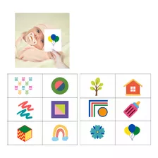 Card Montessori Contrastante Estimular Criança Brincadeira