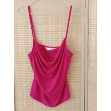 Músculosa Semi Formal Mujer Rosa Fucsia Talle S Mango 