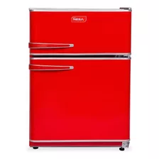 Heladera Minibar Neba A128 Roja Con Freezer 124l 220v Color Rojo