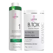 Kit Btox Redutor De Volume Selagem C/ Formol Profissional