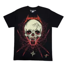 Playera Rock Metallica Craneo Araña 