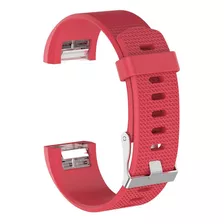 Pulseira Para Smart Watch Fitbit Fit Bit Charge 2 Cor Vermelho - Grande/l