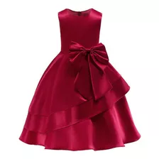 Vestido De Dama De Honra Princess Bowknot Para Meninas