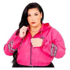 Jaqueta Corta Vento Plus Size Casaco Feminino Inverno