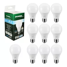 Kit 10 Lâmpadas Led 9w Luz Branca Bivolt E27 Bulbo Sylvania