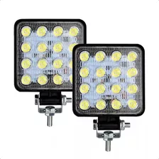 Farol Auxiliar Milha Led Cree 48 Watts 16 Leds Off Road