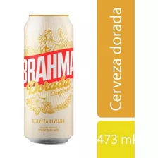 Cerveza Brahma Dorada Lata 473 Cc X 3 Unidades