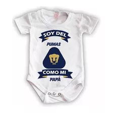 Pañalero Personalizado Bebé Pumas De La Unam Futbol Liga Mx